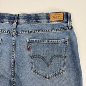 Levis 525 Perfect Waist Bootcut Jeans Womens 16M Medium Wash Blue Stretch Denim